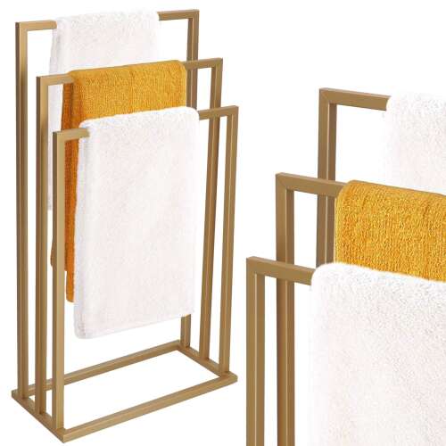 Springos fém Törölközőtartó 84x45x21cm #arany 104057903