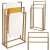 Springos fém Törölközőtartó 84x45x21cm #arany 104057903