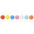 Set of 6 colorful plastic balls for kids