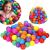 Springos colorful plastic balls for kids, in ball pit and packaged