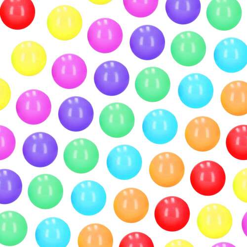 200 colorful plastic balls for a ball pit, 6 cm diameter, Springos brand