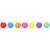 Set of 7 colorful Springos plastic balls for ball pit, 6 cm diameter