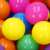 Close-up of Springos colorful plastic balls for kids