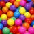 Close-up of Springos colorful plastic balls for ball pit