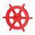Springos Red Plastic Playground Steering Wheel with Dimension Markings