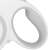 Springos retractable dog leash, white, 5m, for dogs up to 50kg, detail