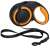 Black and orange retractable dog leash, Springos brand