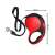 Springos retractable dog leash, red, 5 meter, for dogs up to 50 kg, dimensions