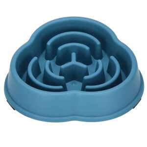 Springos slow feeder dog bowl, blue, anti-slip, for slow eating - Slow feeder pet bowl
