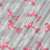 Close-up of Springos® flamingo beach mat, grey and pink, 60 x 180 cm