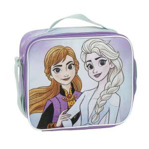 Disney Jégvarázs uzsonnás táska Annával és Elsával, lila és kék színben, hőszigetelt, 22 cm - Cerdá