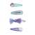 Set de 4 agrafe de păr Disney Princess Ariel cu sirenă, scoică, fundă și Ariel