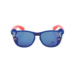 Sonic the Hedgehog kids sunglasses, blue, red arms, 100% UV protection, front view - Cerdá