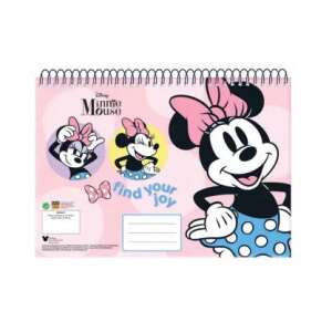 Спирален тефтер Disney Minnie Mouse A4, 30 страници, розова корица с дизайн на Мики Маус - Homyl