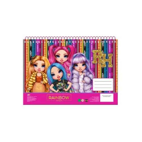 Rainbow High A4 spiral sketchbook 30 pages