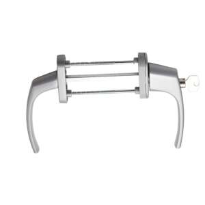 Mistral abschließbares Fenstergriffpaar, Silber Aluminium - Türknäufe & Türklinken