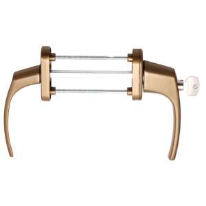 Pár uzamykateľných okenných kľučiek Mistral F4 Gold, veľká veľkosť - Gule a kľučky dverí