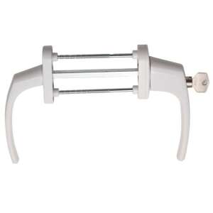 Biely uzamykateľný okenný kľuč, Nagyalakú Ablakfélkilincs - Gule a kľučky dverí