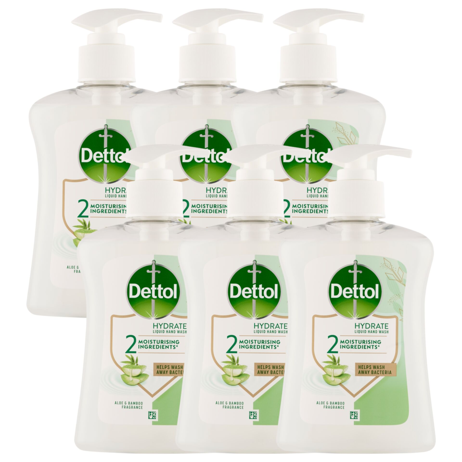 E-shop Dettol Aloe Vera a bambusové tekuté mydlo 6x250ml