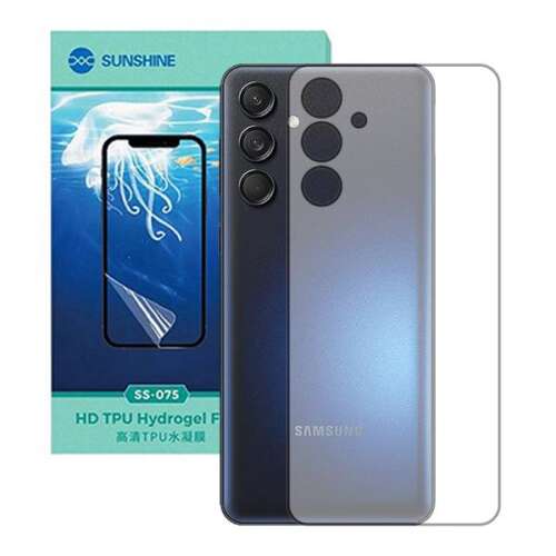 Sunshine HD TPU Hydrogel fólia a Samsung Galaxy M55 5G-hez, Ultra Clear, hátlapvédő - Telefon
