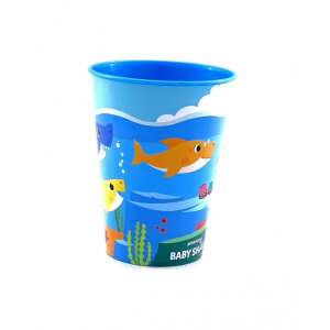 Bébi Cápa műanyag pohár, 260 ml, kék színű, cápa mintával - Műanyag pohár