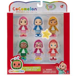 CoComelon Család és Barátok Cápa Csomag 6 db-os figurás készlet, JJ-vel, Nico-val, Cody-val, Ninával, Bellával és Cece-vel cápa jelmezekben - CoComelon