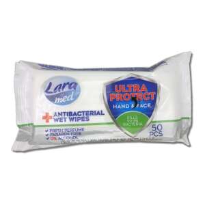 Антибактериални дезинфекциращи мокри кърпички 50 бр./кутия lara med