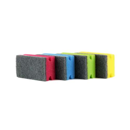 BONUSPRO Easy Grip Sponge Scourer, 4 pack, non-scratch, food contact certified, ideal for restaurants, hotels, and catering