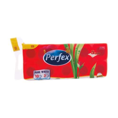 Perfex Pure White Toalettpapír, 3 rétegű, 10 tekercs