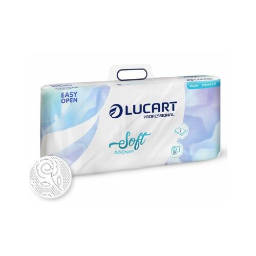 Lucart Professional Soft 2 rétegű toalettpapír, 10 tekercses csomag