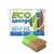 10 pack of BONUS ECO sponges, 30% natural, 100% recycled, green and brown, for dishes, cleaning, and scrubbing