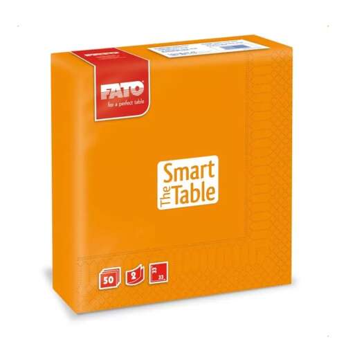 Servetele Fato Smart Table portocalii, 2 straturi, 50 bucăți