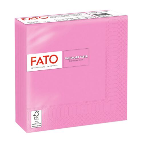 Szalvéta 2 rétegű 33 x 33 cm 50 lap/cs fato smart table rózsaszín_82621500 167744319 - FATO
