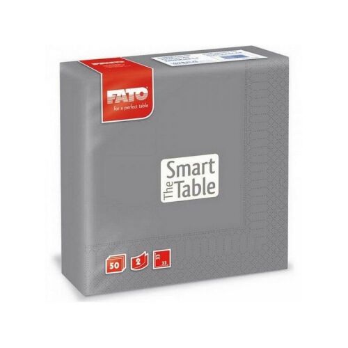 Szalvéta 2 rétegű 33 x 33 cm 50 lap/cs fato smart table szürke_82623700