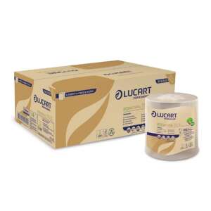 Lucart ECO Natural 2-ply brown hand towel roll, 155m, 6 rolls per pack, eco-friendly, EU Ecolabel certified - Paper Towel