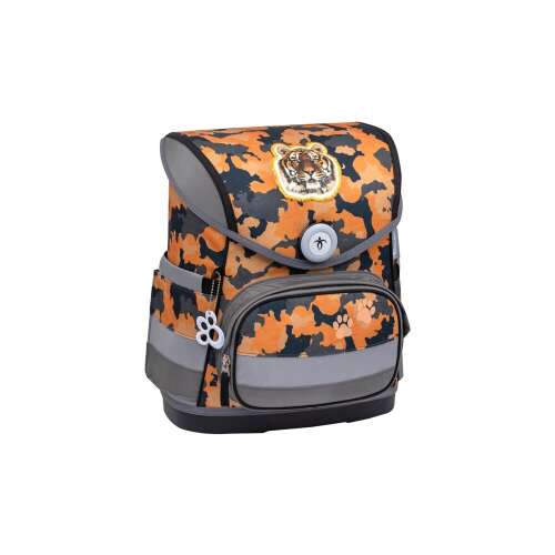 Belmil Compact ergonomikus iskolatáska fiúknak, narancssárga camouflage tigris mintával - Iskolatáska