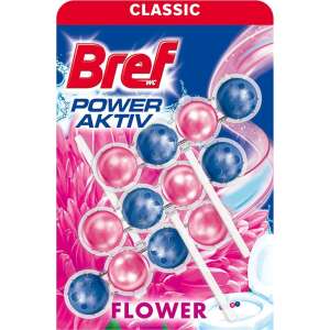 Bref Power Aktiv Fresh Flower WC illatosító golyók, 3 x 50g, klasszikus illat - WC illatosító