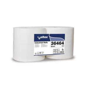 Celtex Smart Industrielle Rollen, 2-lagig weißes Papierhandtuch, 25 cm Durchmesser, 800 Blatt pro Rolle, 240 Meter pro Rolle, 2 Rollen pro Packung - Papiertücher
