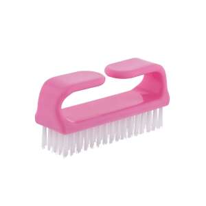 Pink nail brush with handle, for cleaning and grooming nails - Bonus