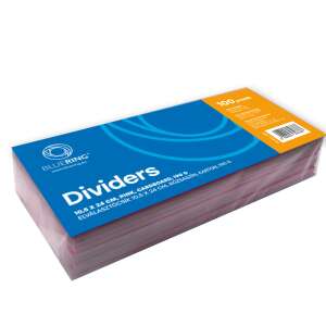 Bluering rózsaszín karton elválasztócsíkok, 100 db - Iratfűző kellék