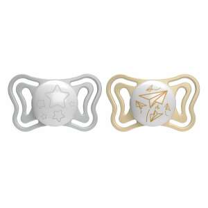 Physio Forma® Light Glow 6-16hó éjszakai cumi 2db foszforeszkálós karimával