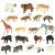 Ikonka Zoo Animal Figures Set, collection of wild animal toys