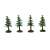 Ikonka Miniature Toy Pine Trees