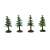 Ikonka Miniature Toy Pine Trees Detail