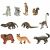Figures zoo animals set 19 el. 105796017