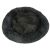 Dark grey plush dog bed with non-slip bottom