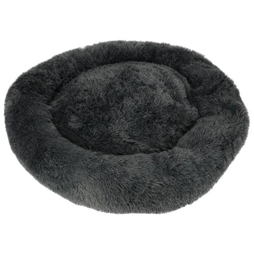 Plyšový vankúš pre psa 100cm tmavošedá