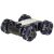 Ikonka RC blue remote control car with double wheels, angled view
