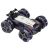 Ikonka RC blue remote control car with double wheels, angled view