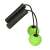Green weighted jump rope with black handles
